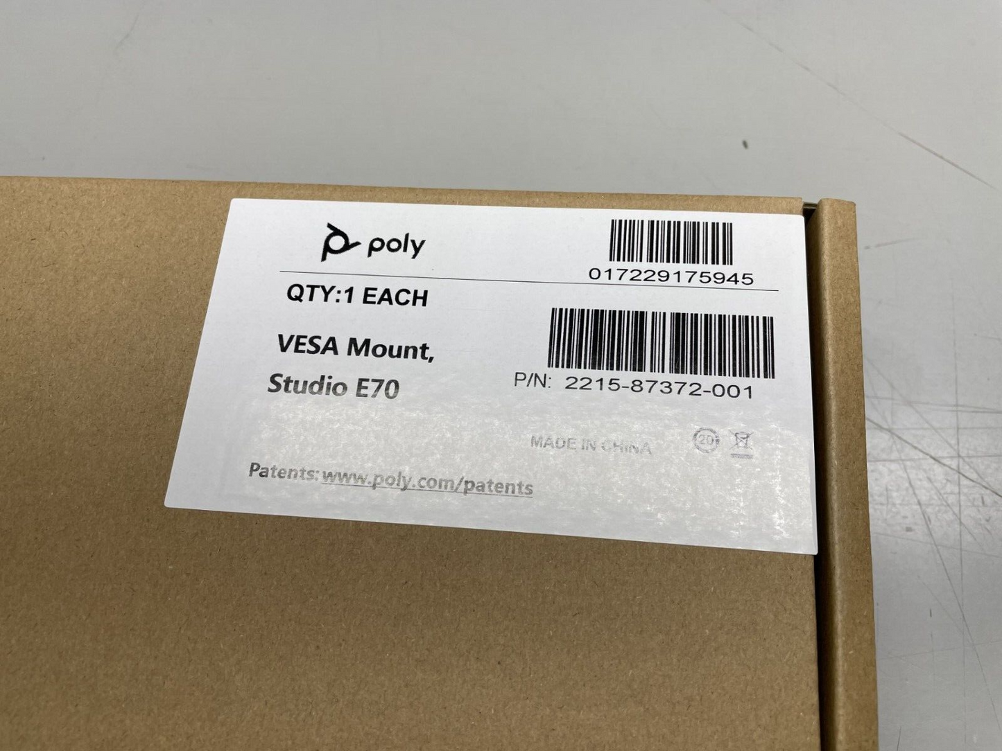 Poly Studio E70 VESA Mount Bracket / Mounting Kit 2215-87372-001