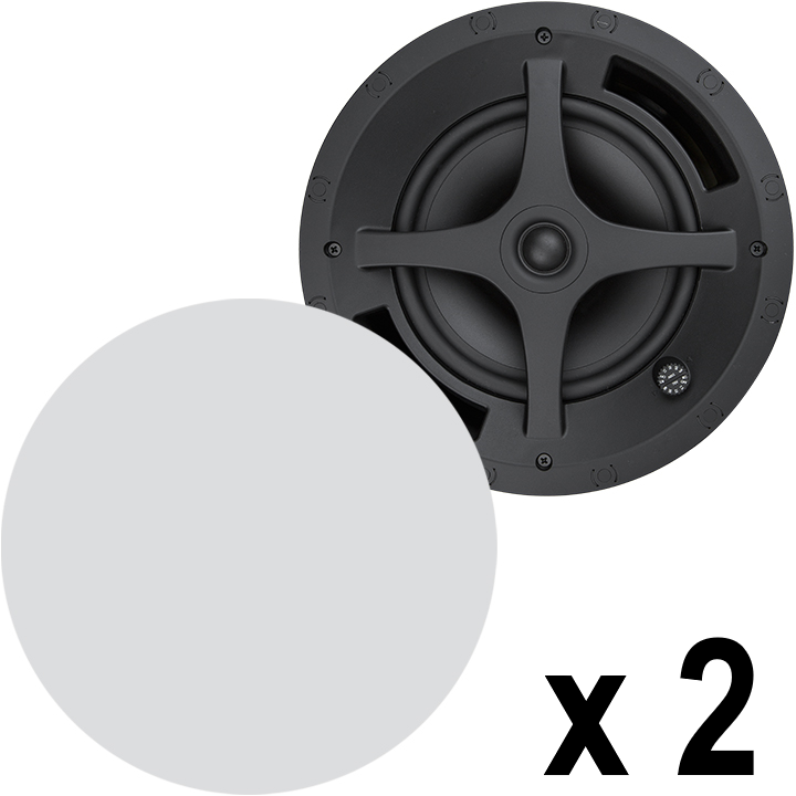 Sonance PS-C83RT 8" In-Ceiling Pro Series 70V/100V/8Ohm Audio Speakers - PAIR