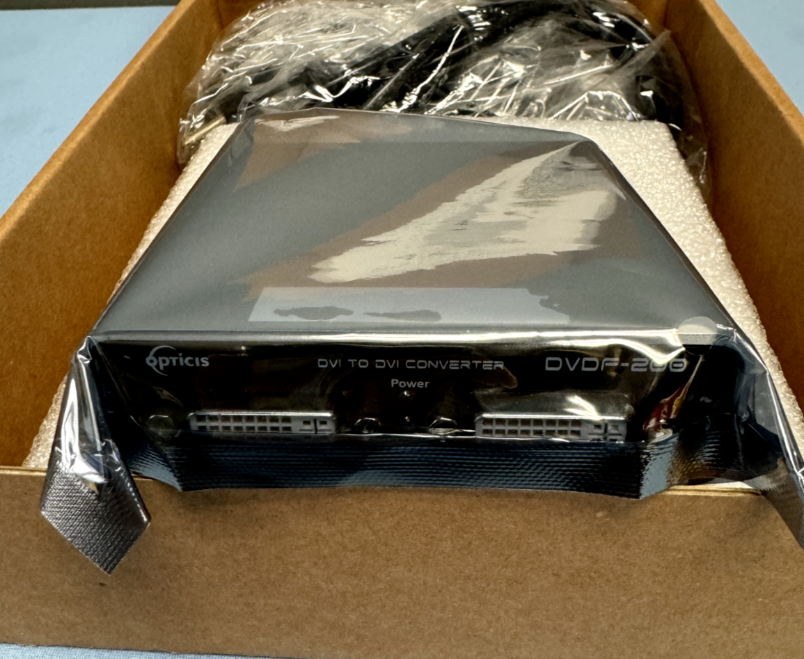 Opticis DVDF-200 DVI to One Fiber DVI Video Format Converter w/ Power Supply