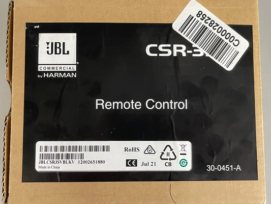 JBL JBLCSR3SV Wall-Mounted Remote Control for CSM Mixers (Black)