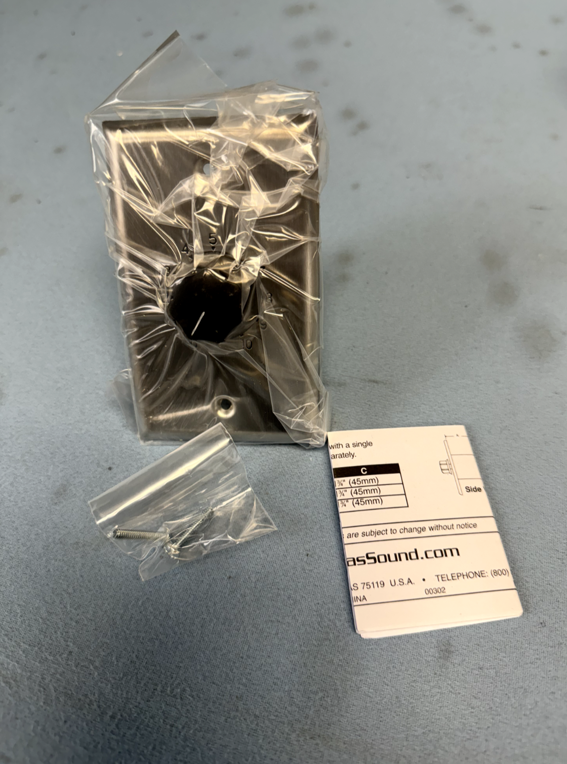 Atlas Sound AT35-PA Plate-Mounted 35W Attenuator w/ Priority Relay