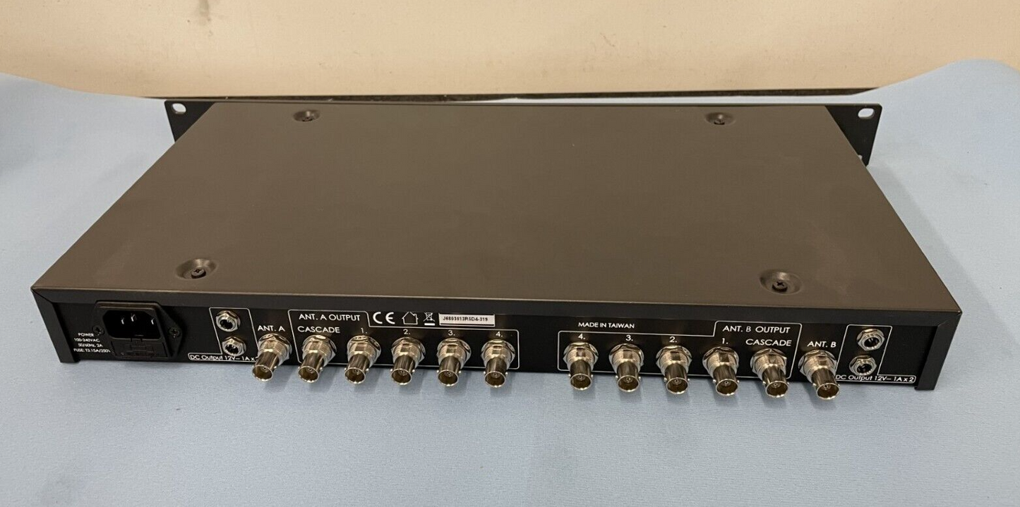 RF Venue DISTRO4 Wireless Microphone Antenna Distribution System & Diversity Fin