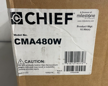 Chief CMA480W Flush Ceiling Storage Shelf Column - White