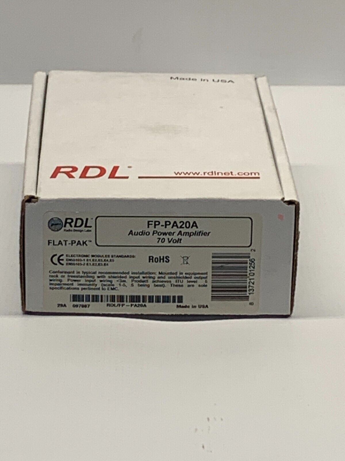 RDL FP-PA20A Mono Audio Power Amplifier