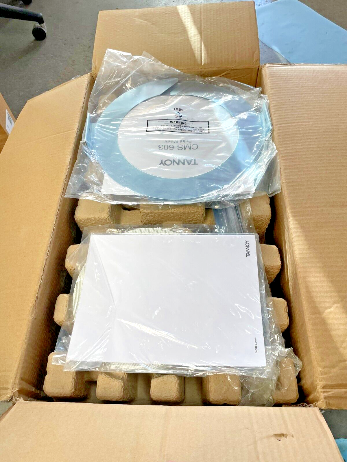 Tannoy CMS 603DC BM 6" 70V Full Range Ceiling Loudspeaker - Pair, White