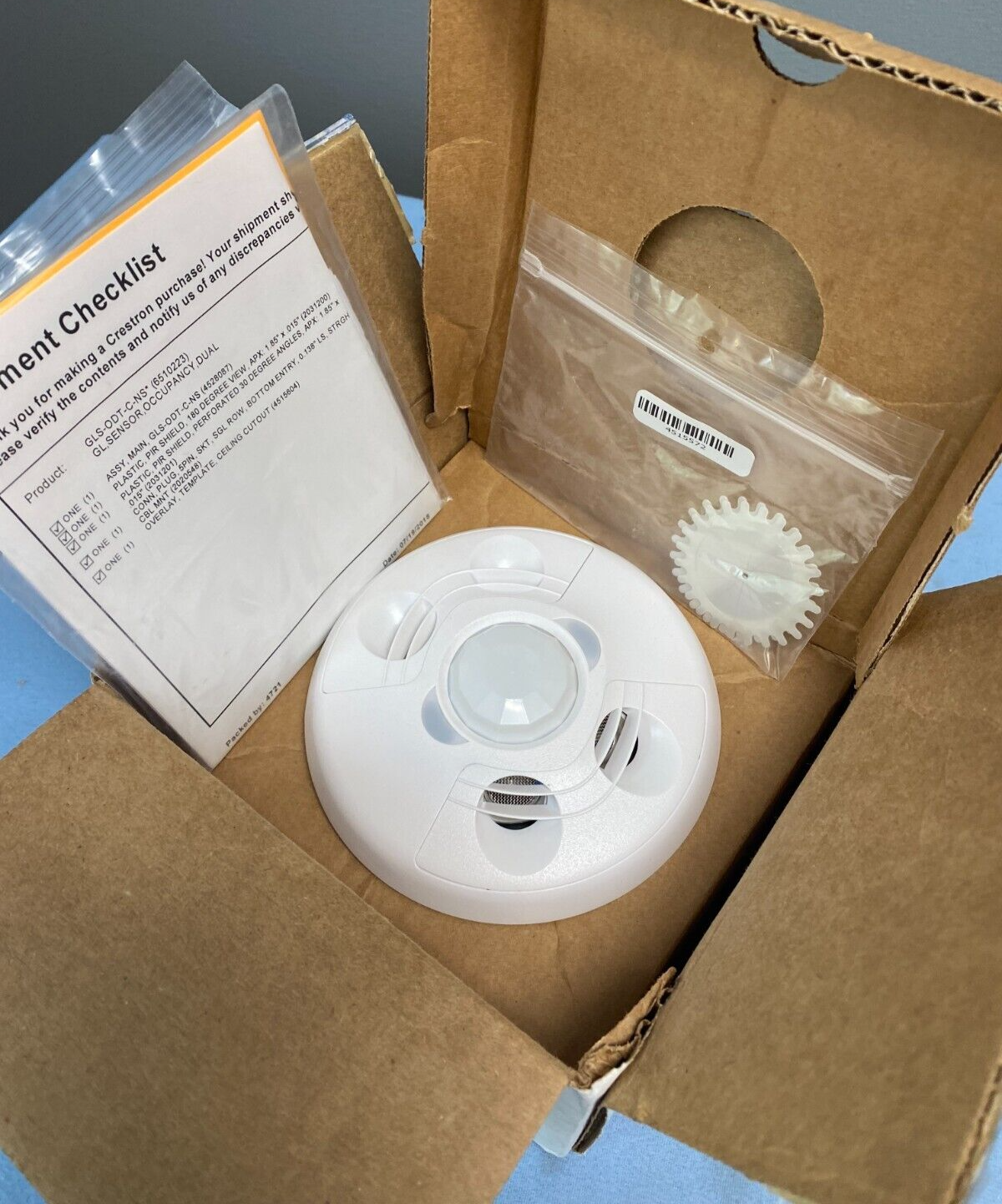 Crestron GLS-ODT-C-NS Dual-Technology Ceiling Mount Occupancy Sensor 6510223