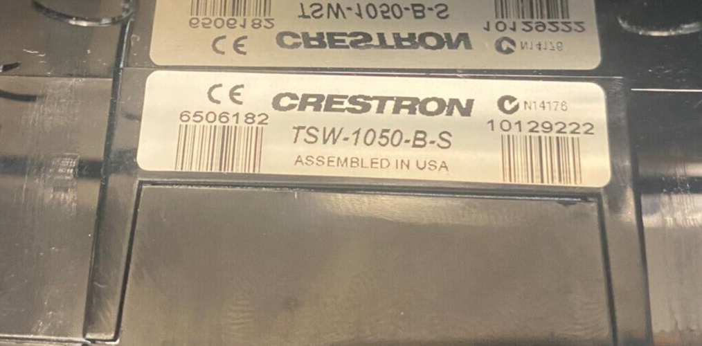 Crestron TSW-1050-B-S 10.1” Touch Screen, Black Smooth 6506182