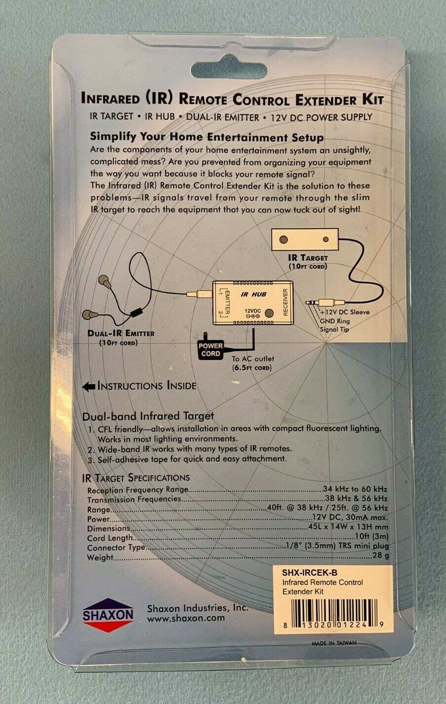 Shaxon SHX-IRCEK-B / Infrared Remote Control Extender Kit