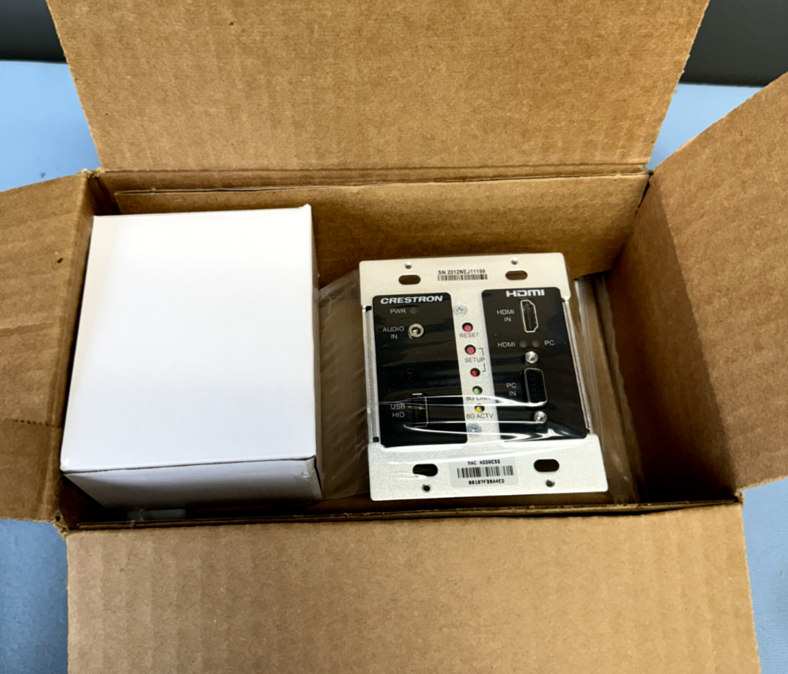Crestron DM-TX-200-C-2G-B-T Wall Plate DigitalMedia 8G+ Transmitter 200 6505824