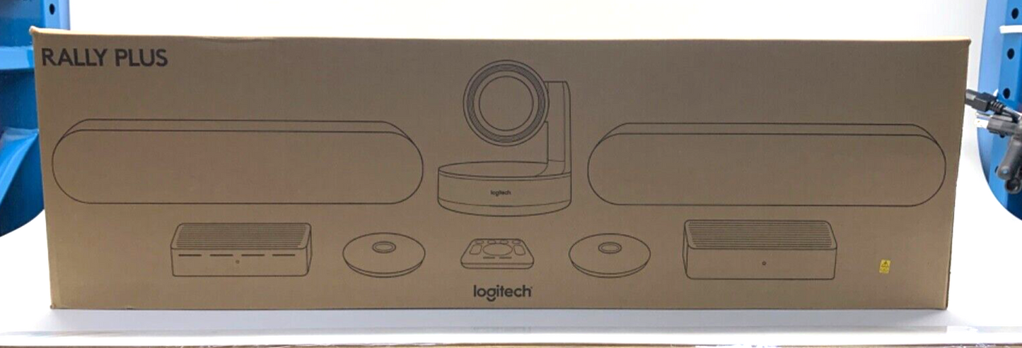 Logitech  Rally Plus/Ultra-HD Video Conferencing System (960-001225) New/Open