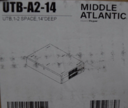 Middle Atlantic UTB-A2-14 Universal TechBox 2 Space Rack Under Table 14” Deep