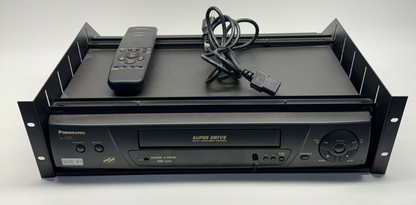 Panasonic AG-1330P Super 4-Head VCR VHS Player w/Remote, Mount, and Power cord