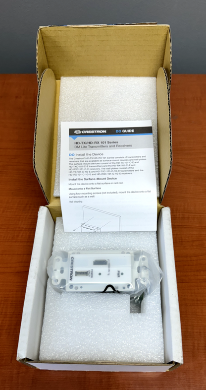 Crestron HD-TX-101-C-1G-E-W-T DM Lite HDMI/CATx Transmitter Wall Plate 6509874