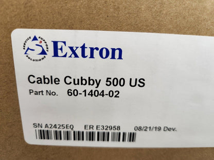 Extron Cable Cubby 500, 60-1404-02 w/Power Supply NEW