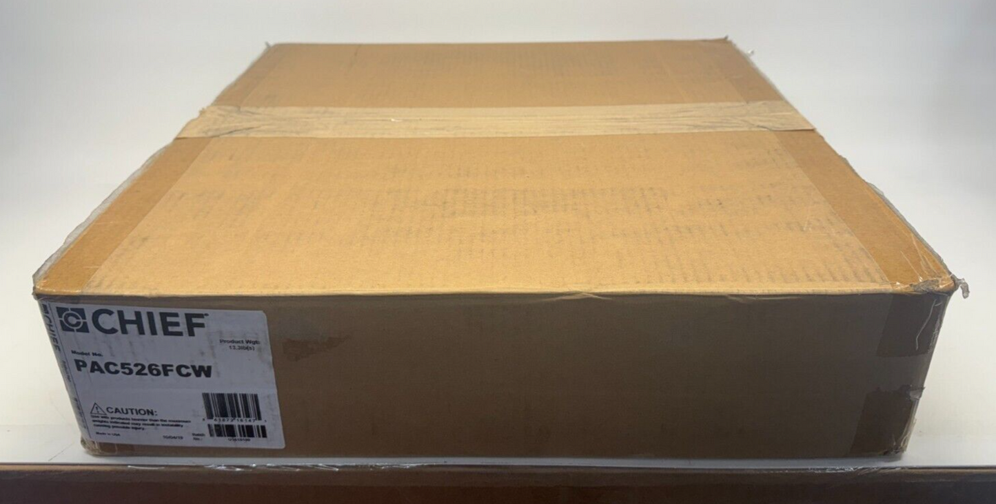 Chief PAC525FCW In-Wall Storage Box with Flange and Cover White - NOB