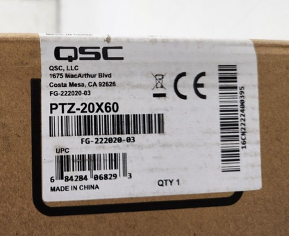 QSC PTZ-20X60 Conference Camera For Q-SYS Platform FG-222020-03