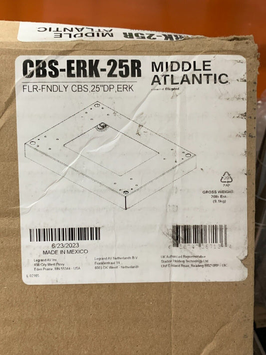 Middle Atlantic CBS-ERK-25R / CBS 25" DP  ERK Caster Base