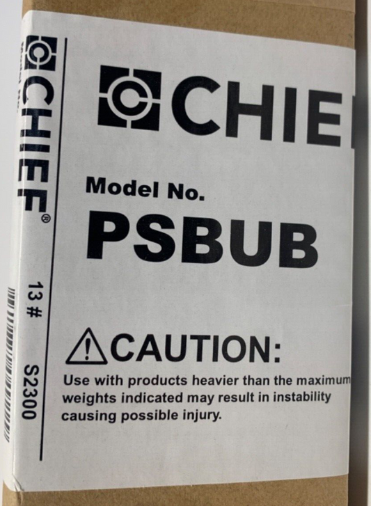 CHIEF PSBUB, Universal-Flat Panel-Interface-Bracket (Black)