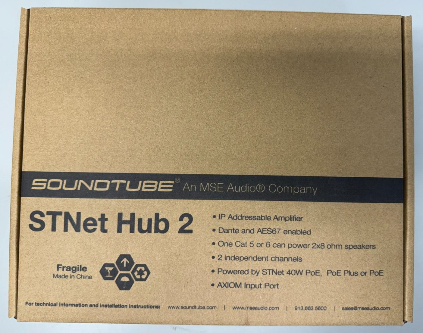 Soundtube STNet Hub 2 Entertainment IPD Hub 2-Channel DSP Amplifier