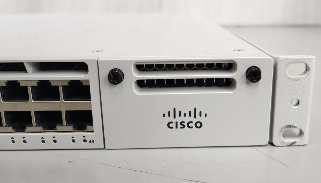 Cisco Meraki MS390 MS390-48UX-HW PoE+ Switch UNCLAIMED w/ Dual PSU