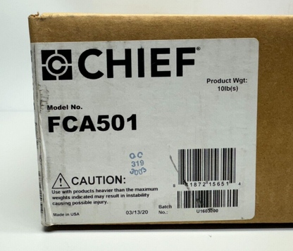 Chief FCA501 FUSION 14" Video Conferencing / Upper Component Shelf