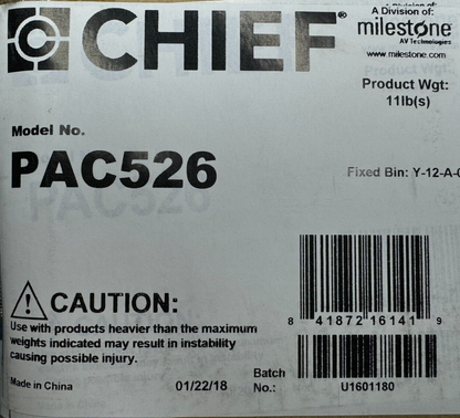 Chief PAC526 In-Wall Storage Box (Large)