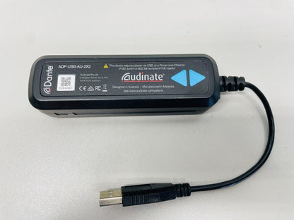 Audinate ADP-USB-AU-2X2 Dante AVIO 2x2 USB Type-A I/O Adapter for Dante Audio