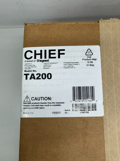 Chief TA200 THINSTALL Video Conferencing Camera Shelf (8" / 203mm)