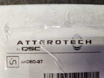 Attero Tech QSC unD6IO-BT Dante Networked Audio Wall Plate 4X2 FG-901389-02