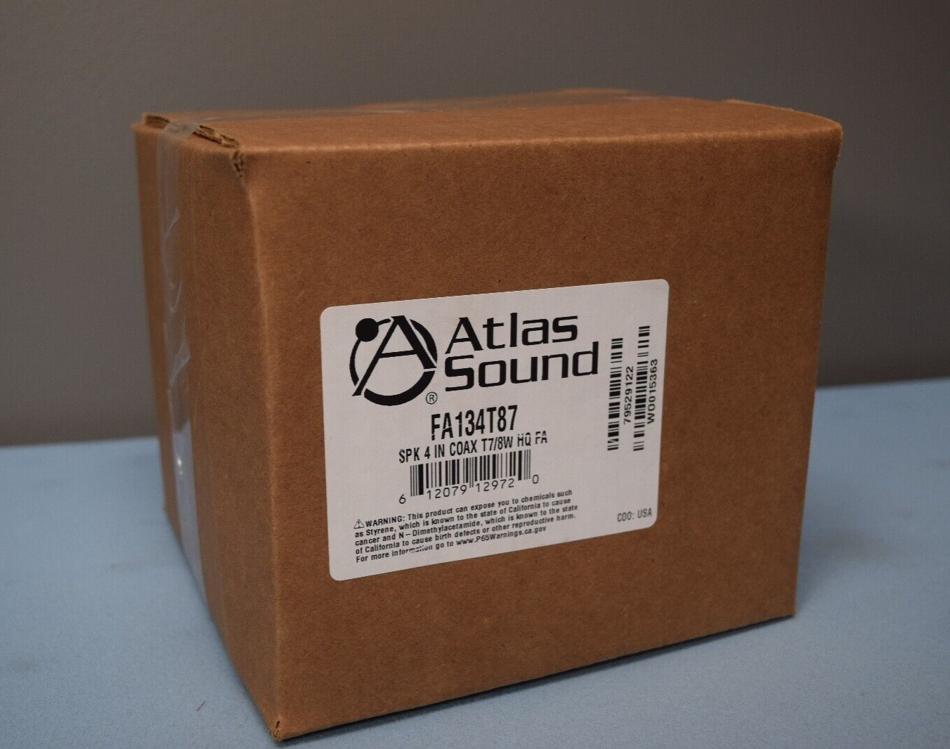 Atlas Sound FA134T87 4" Coaxial In-Ceiling Speaker  w/ 8-Watt 70V Transformer