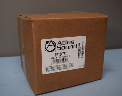 Atlas Sound FA134T87 4" Coaxial In-Ceiling Speaker  w/ 8-Watt 70V Transformer