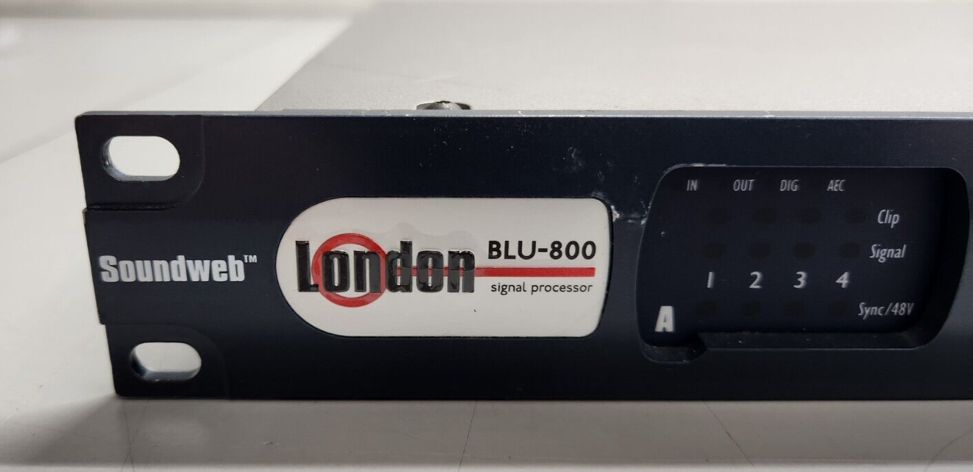 BSS Soundweb London Audio BLU 800 Signal Processor w/ BLU link and CobraNet