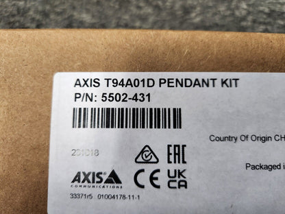 Axis Communications T94A01D Pendant Kit 5502-431 New Sealed Box