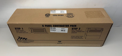 Middle Atlantic EB3-CP6 EB Series Flanged Blank Panel 6-Piece Contractor Pack