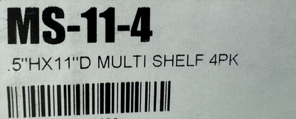 Middle Atlantic MS-11-4 Device-Mounting Rackshelf (1/2 RU, 11" Depth, Set of 4)