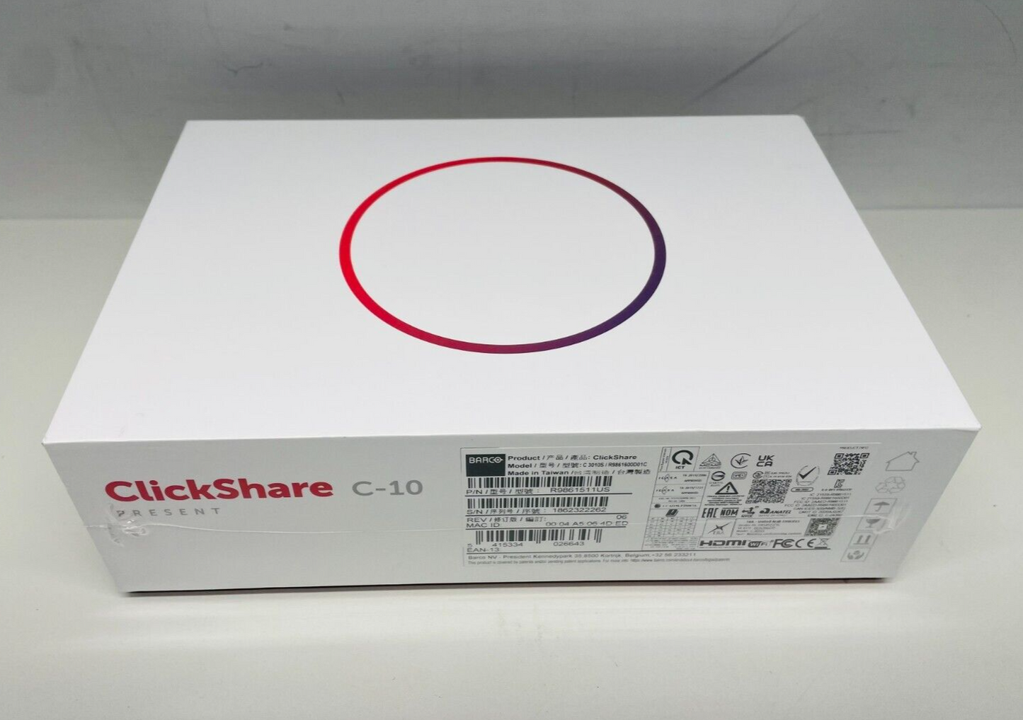 Barco ClickShare C-10 Interactive Wireless Presentation System R986151 ...