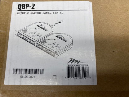 Middle Atlantic QBP-2 Quiet Blower Panel 100 CFM