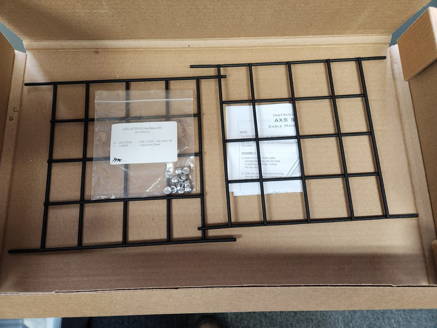 Middle Atlantic AXS-WT25 Cable Management Tray for Track25