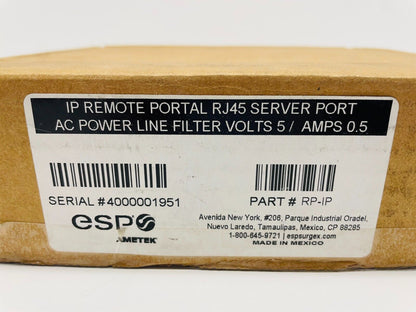 ESP SurgeX RP-IP RemotePortal with 1-Port Gigabit Network Switch Configuration