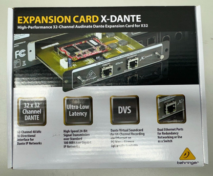 Behringer X-DANTE 32-channel Dante Expansion Card