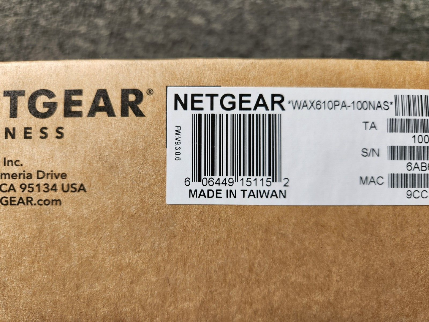 Savant /  Netgear SAB610-WAC WAX610PA-100NAS WIFI 6 Dual Band Access Point NEW