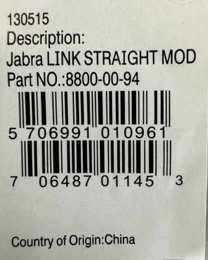 Jabra 8800-00-94 LINK Straight Mod Siemens Adapter QD to RJ-45 LOTS OF 8