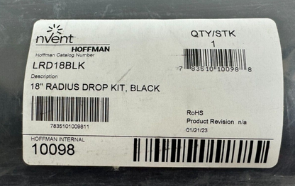 Hoffman LRD18BLK nVent 18" Radius Drop Kit Black 10098