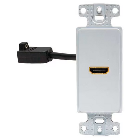 Hubbell NS801W NetSelect 1-Gang HDMI Female Decorator Wall Plate / Jack - White