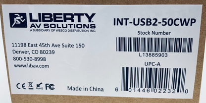 Liberty AV Intelix USB 2.0 High Speed Client Remote Extender INT-USB2-50CWP