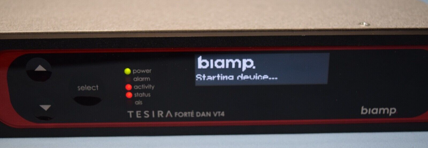 Biamp Tesira Forté Dan VT4 Digital Audio Server DSP with Dante