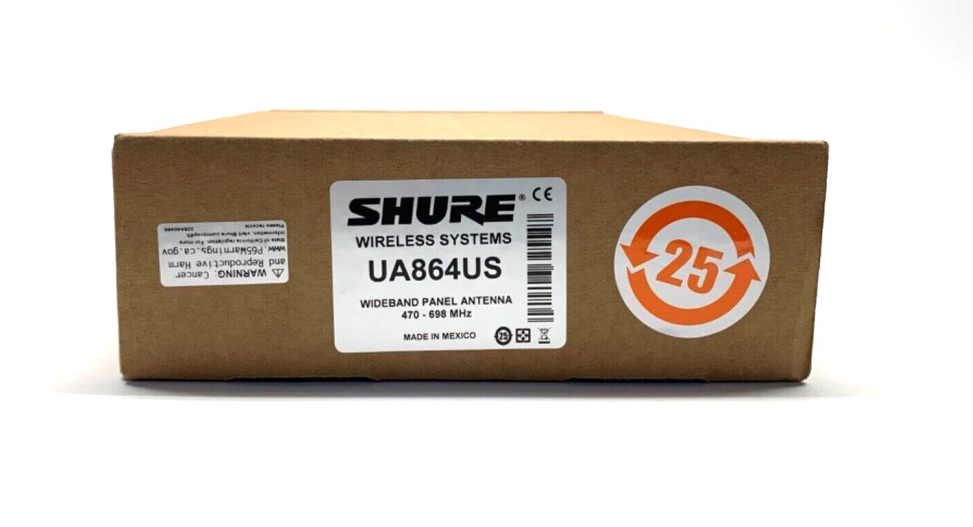 Shure UA864US Wall Mountable Wideband Panel Antenna (470-698MHz)