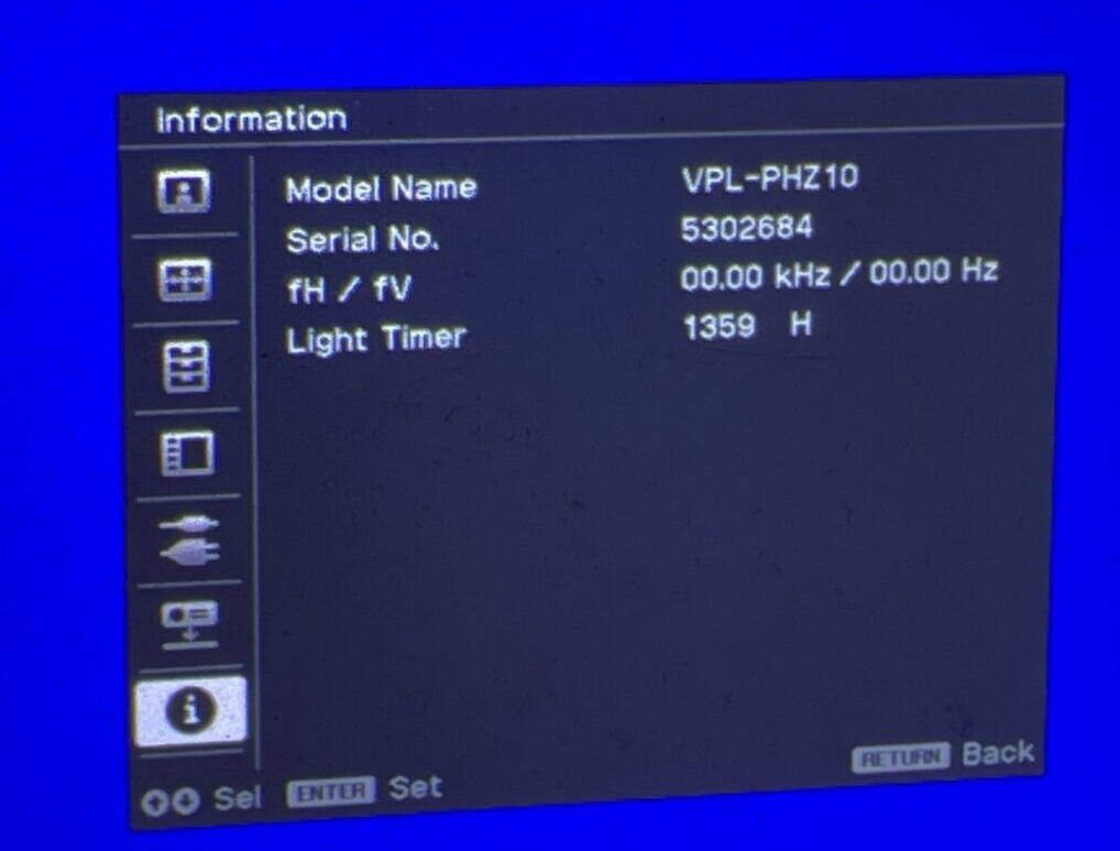 Sony VPL-PHZ10 3LCD Home Theater Laser Light Source 5000-Lumen WUXGA Projector