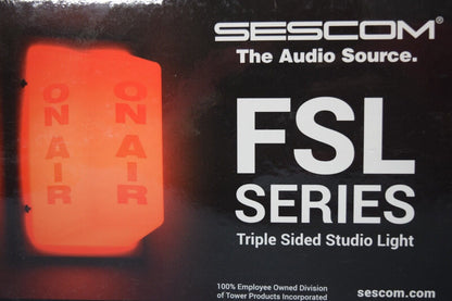 SESCOM FSL-1 Triple Sided On-Air Studio Warning Light