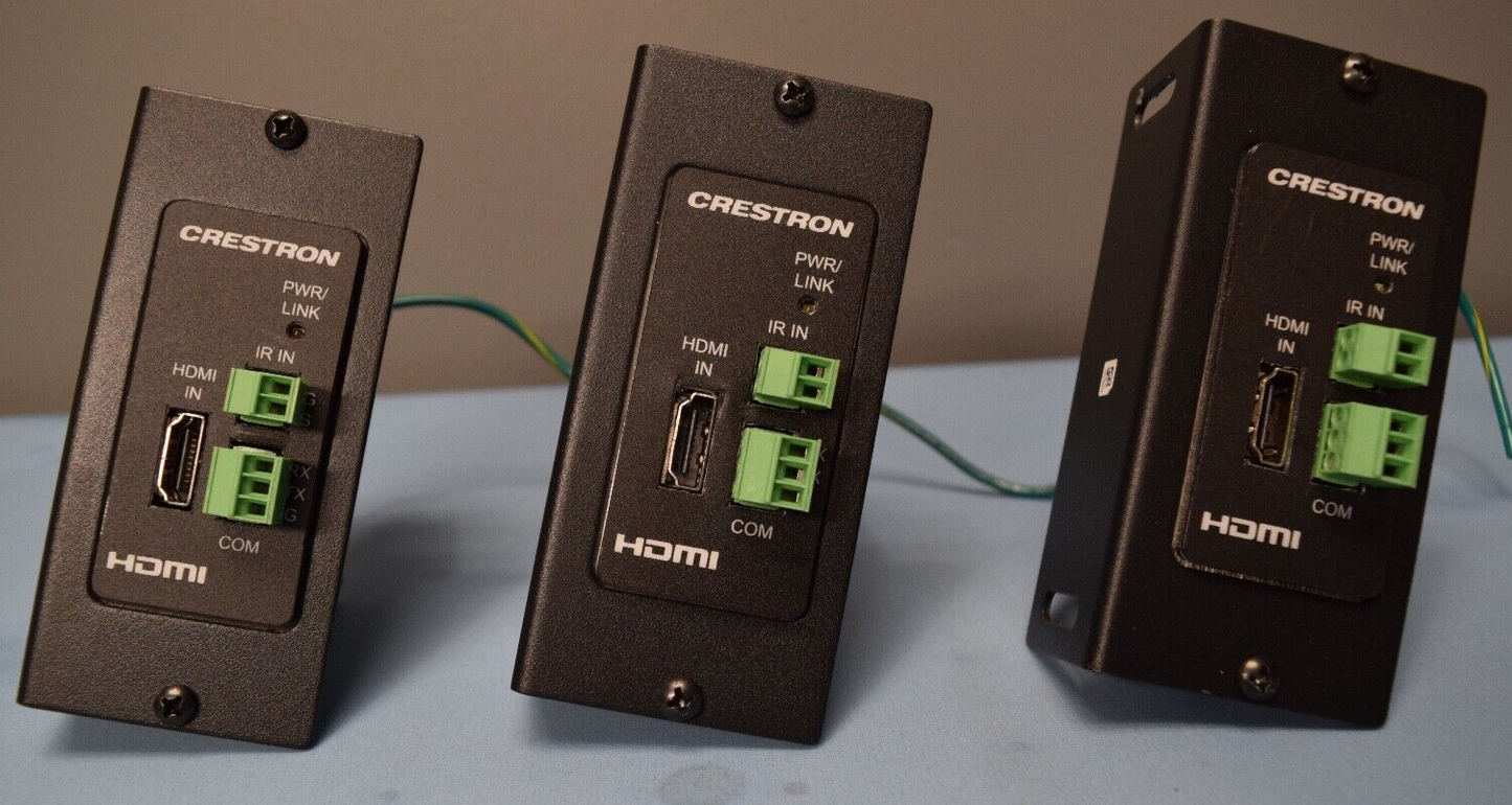 Crestron HD-TX3-C-B With Power Cord ( LOT OF 3 ) w/ PW-2407WU Power Supplies